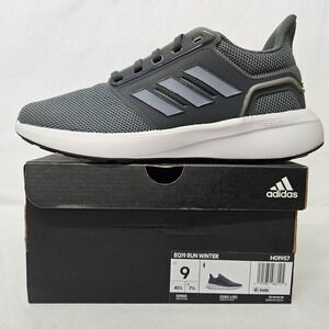 Adidas EQ19 Run Winter Running Shoes H01957 Dark Grey White Women's Size 9‎